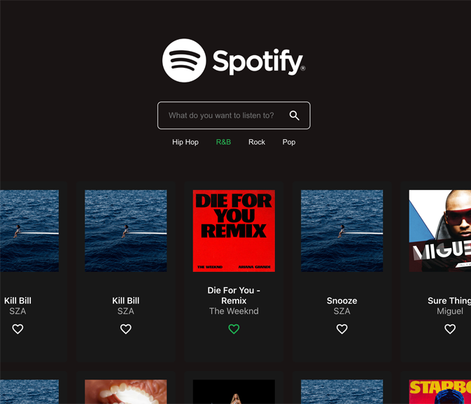 Spotify API app