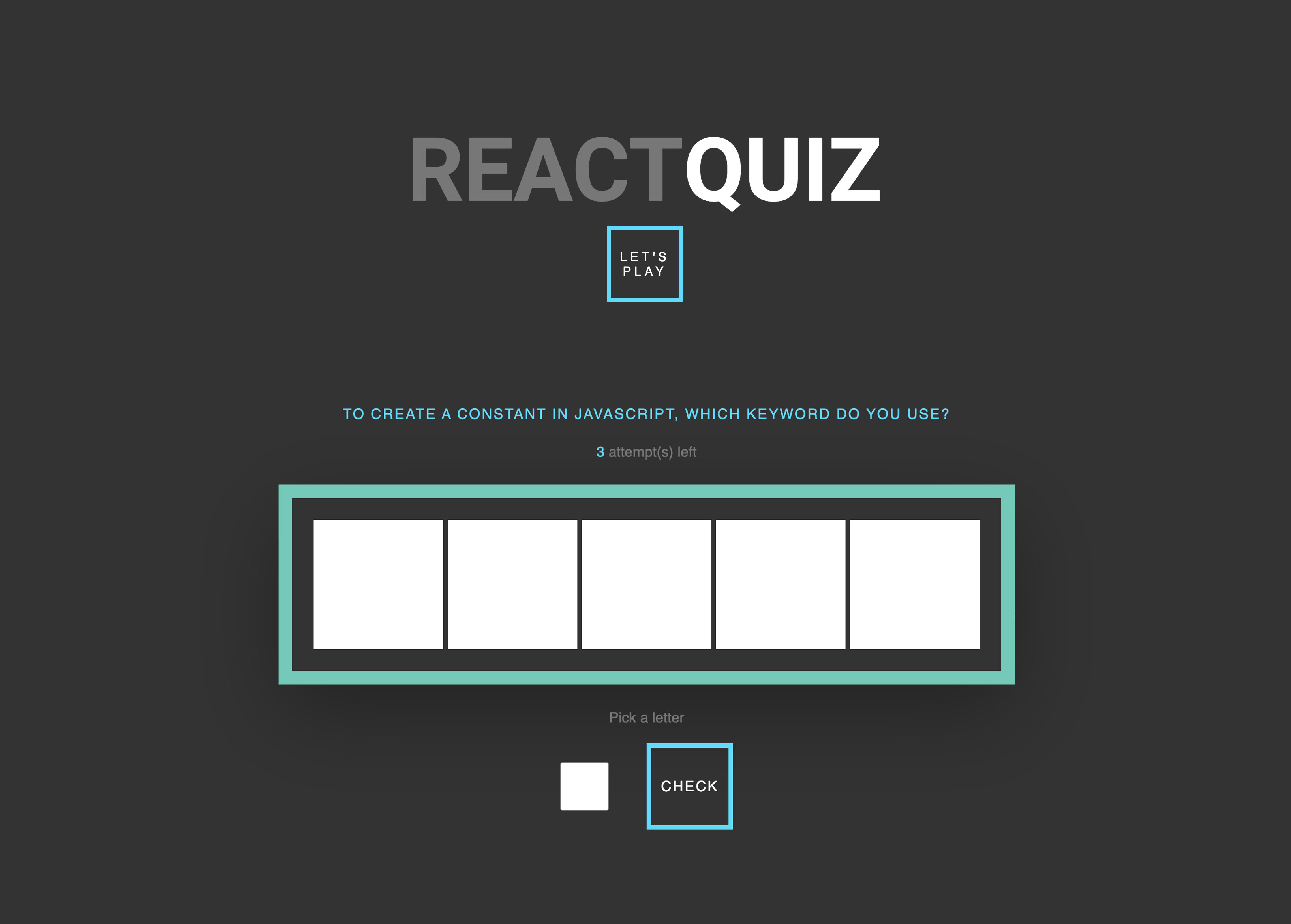 React Quiz